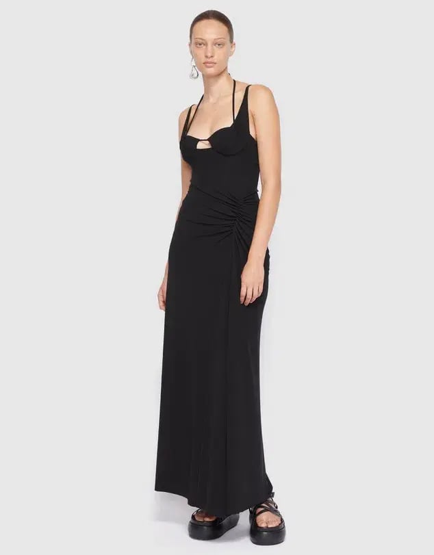 Jonathan Simkhai Naomi Midi Dress Size US 6 / AU 10 photo 4