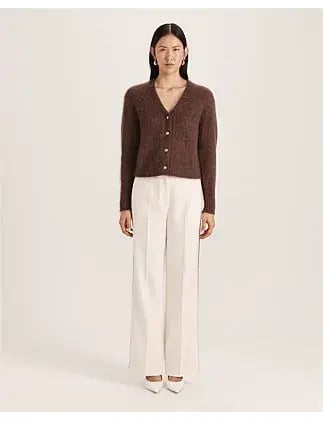 Saba Maisy Mohair Long Sleeve Cardi Choco Brown 12/M photo 2