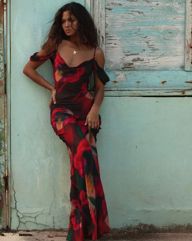 RAT & BOA Adriana Dress Abstract Floral Size 4 photo 5