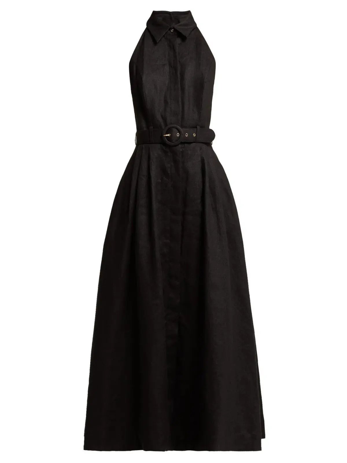 Zimmermann Primrose Halter Midi Dress Black Size 2 / AU 12 photo 4