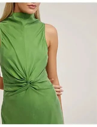 Oxford CAMILLA CUPRO BLEND DRESS Apple Size 12 photo 4