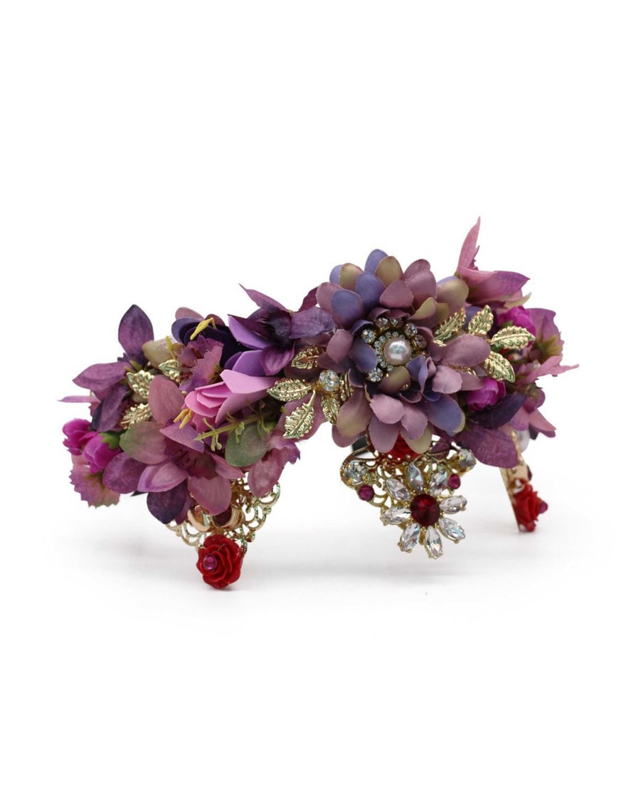 Morgan & Taylor Violet Headpiece, Lilacs photo 3