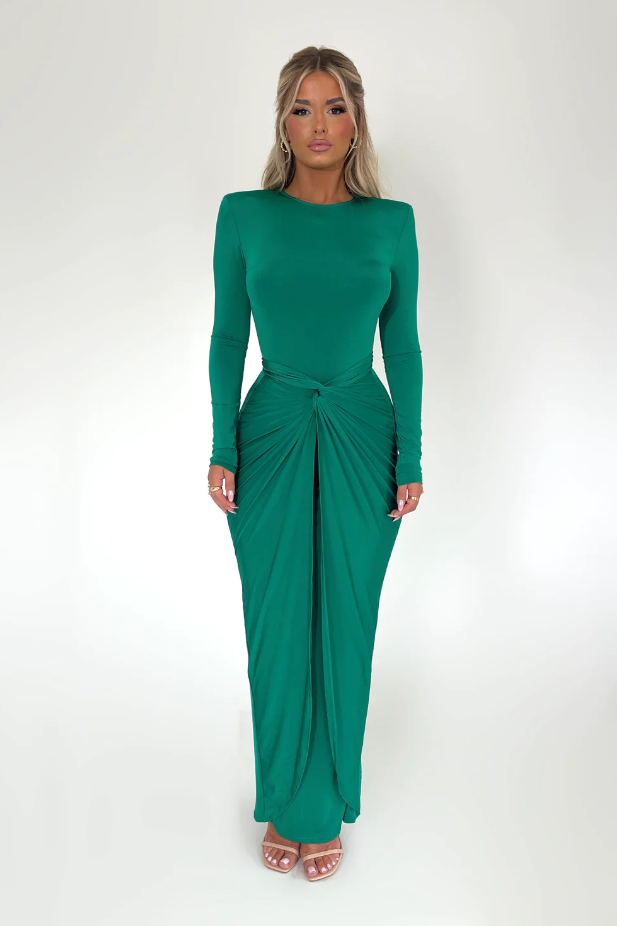 MARLISA MAXI DRESS GREEN photo 3