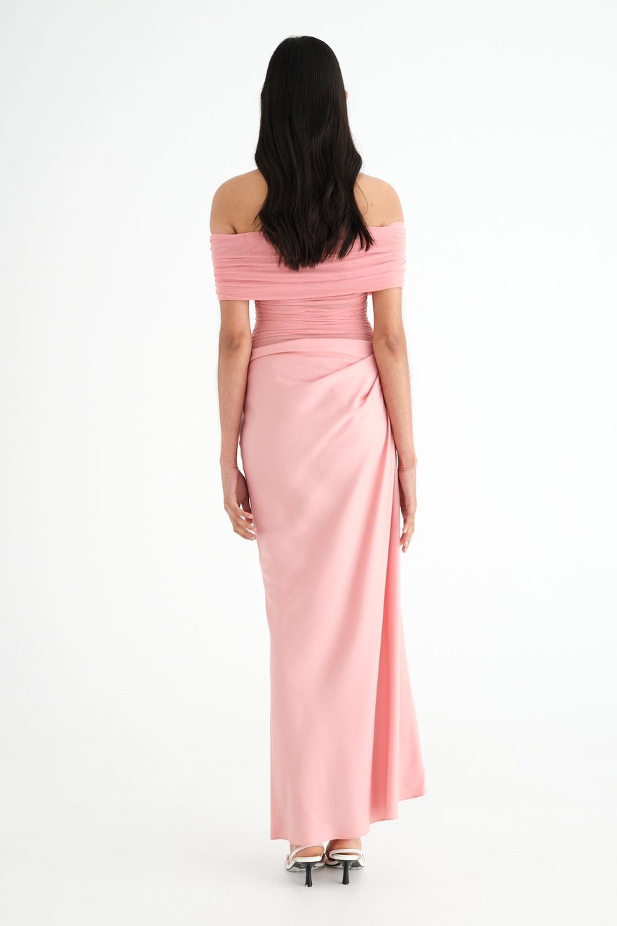 Benni Nico Off Shoulder Maxi Dress - Candy Floss photo 2