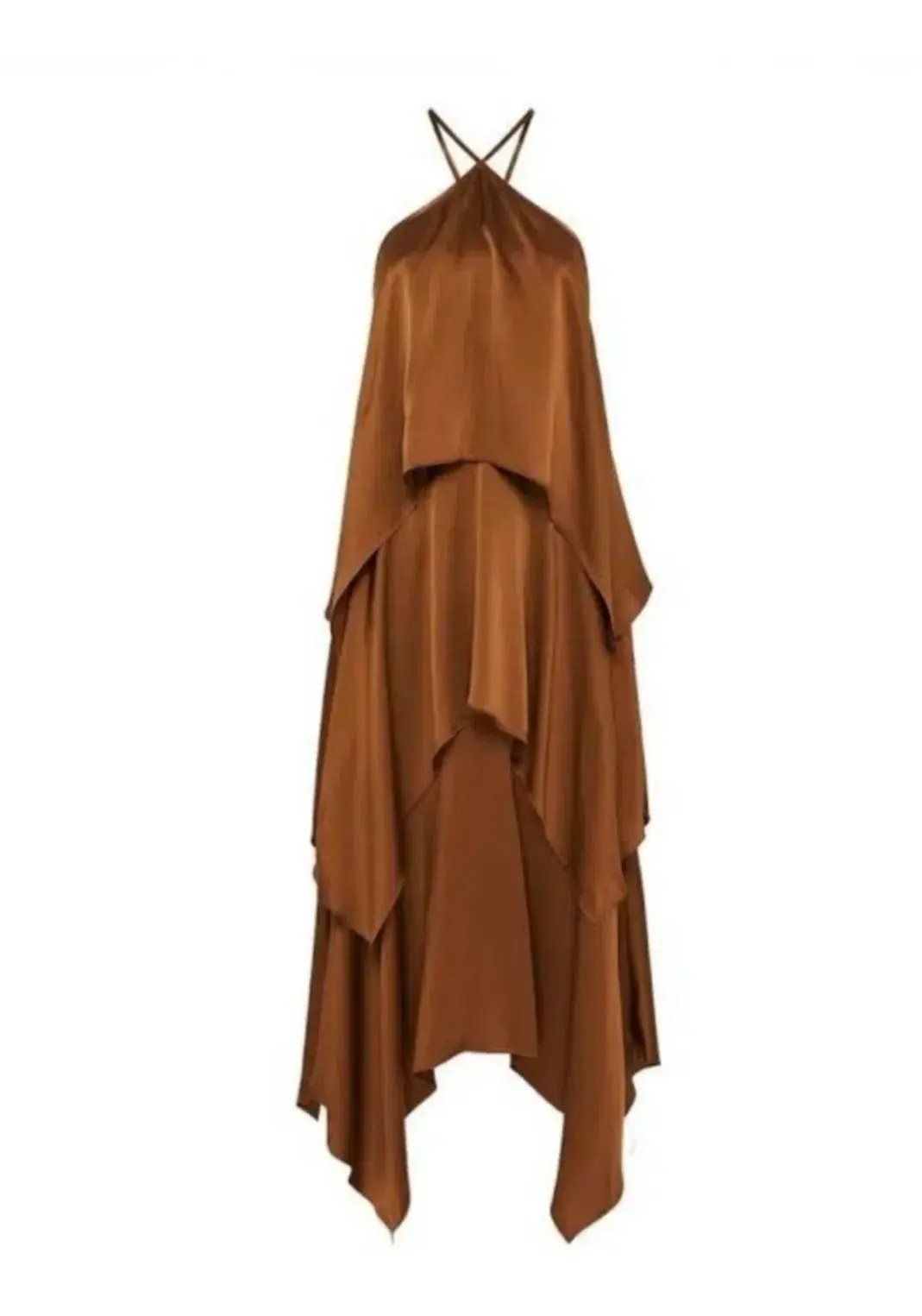 Sass & Bide Brown Sugar Silk Slip Dress Brown Size 10 photo 3