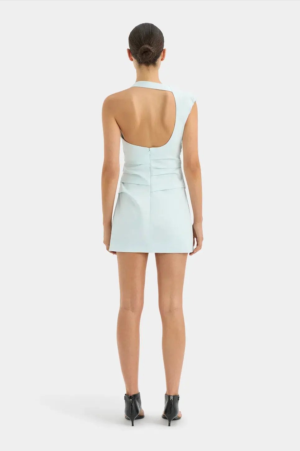 Sir The Label Azul Gathered Mini Dress Ice Blue Size 1 / AU 8 photo 5