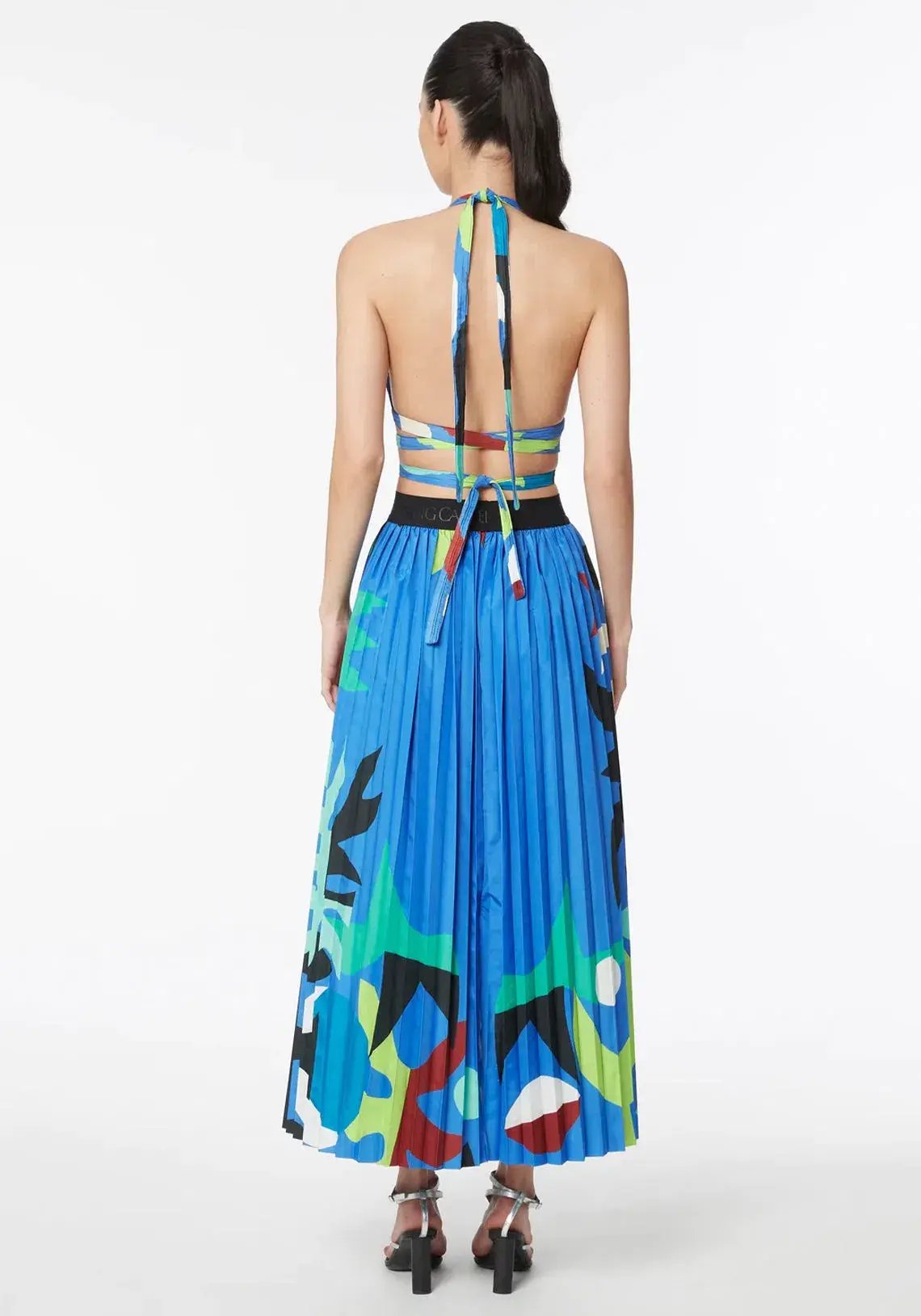 Manning Cartell Curtain of the Moon Bralette (Size XS) and Midi Skirt (Size S) Set in Multi photo 3