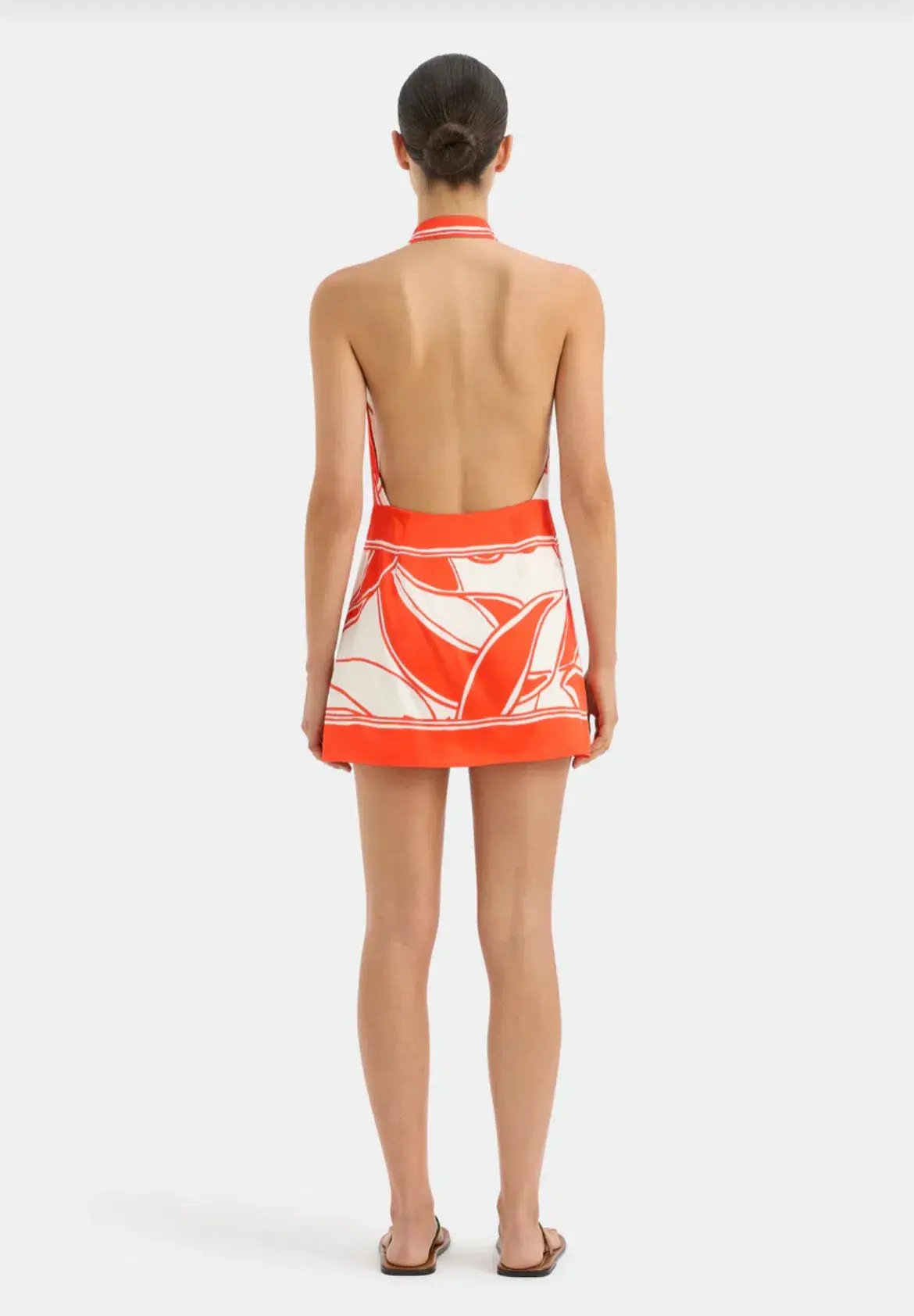 Sir the Label Ramona Wrap Halter Mini Dress Mariposa Lily Size 10 photo 3