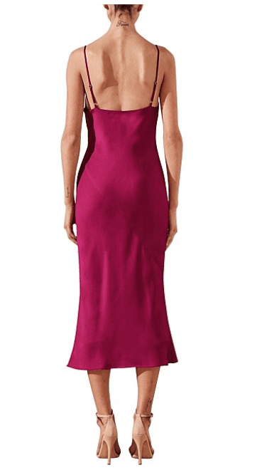 Shona Joy Sawyer Slip Dress Fuchsia Size 8 photo 3