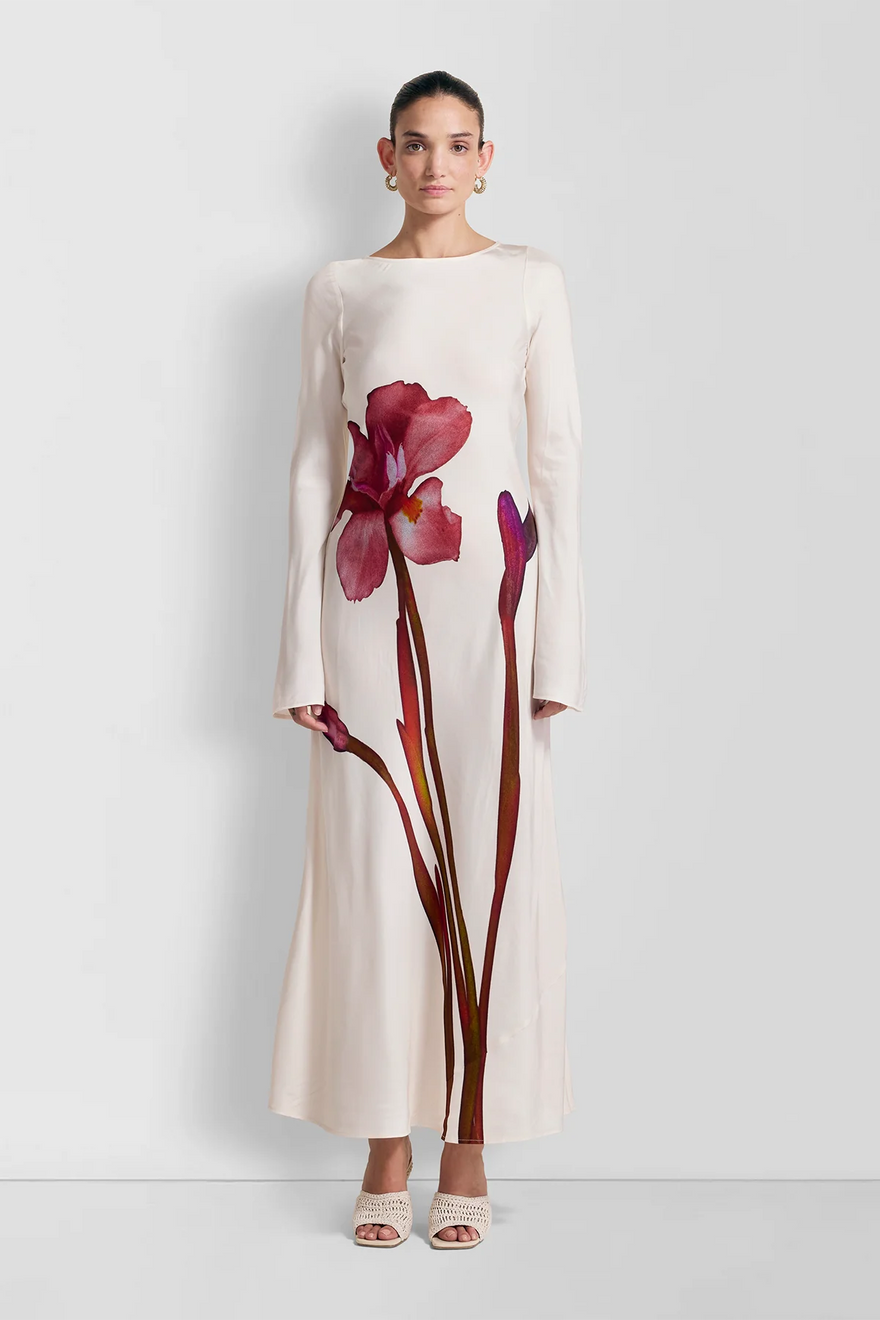 The Wolf Gang Thea Maxi Dress - Porcelain photo 2