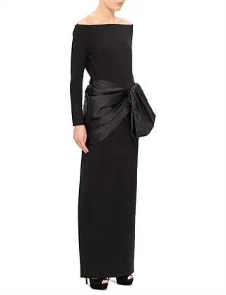 Solace London Kori Maxi Dress Black Size 16 photo 3