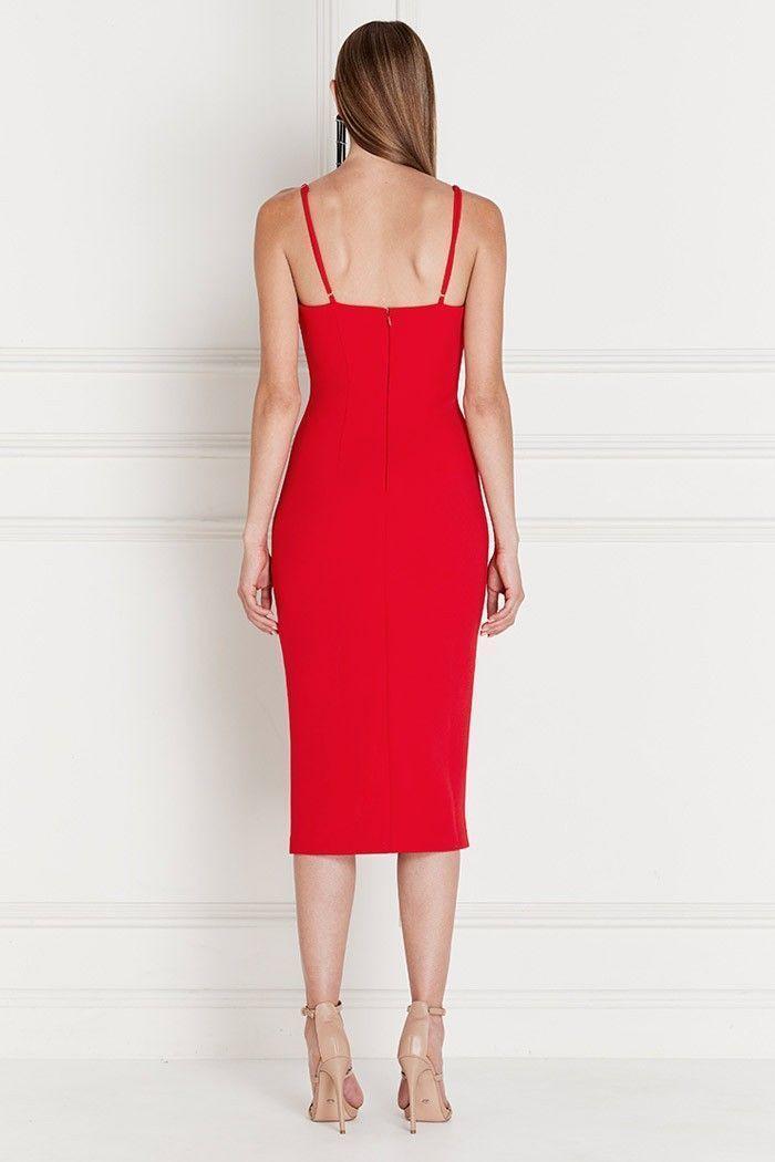 Asilio Arnoux Loop and Tie Dress Red Size 6 photo 2