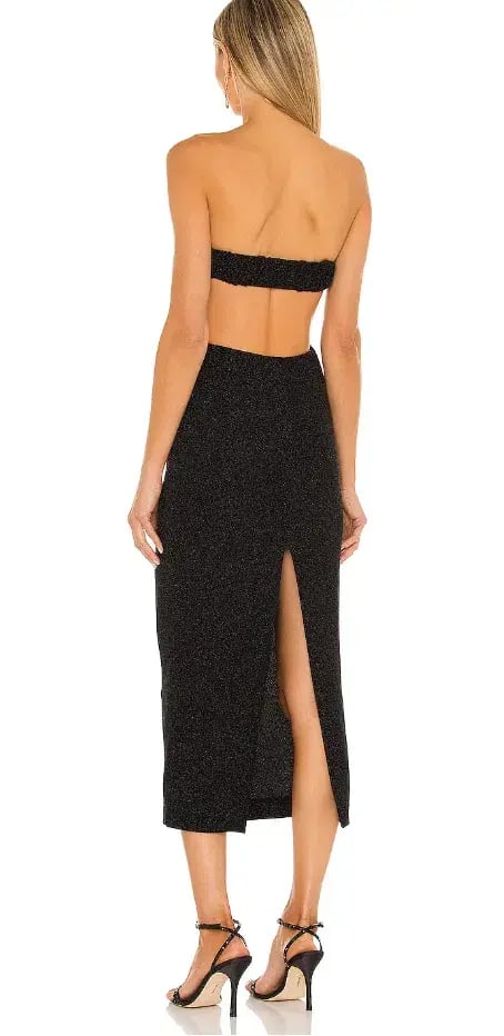 Natalie Rolt Olympia Dress Metallic Black Size 3 / Au 12 photo 3