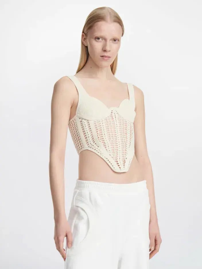Dion Lee Crochet Corset Bone Size S / Au 8 photo 2