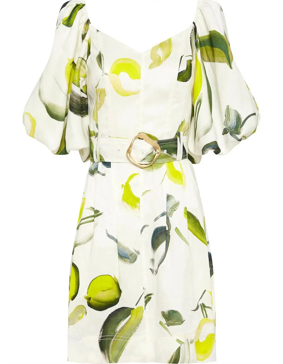 Aje Zest Mini Dress Tropical Lime Size 8 photo 6