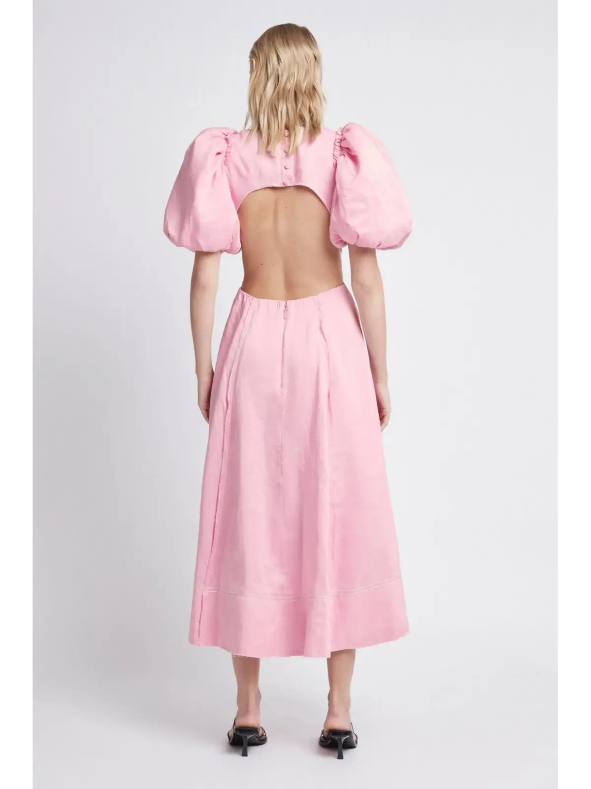Aje Serendipity Cut Out Dress Pink Musk Size AU 8 photo 2