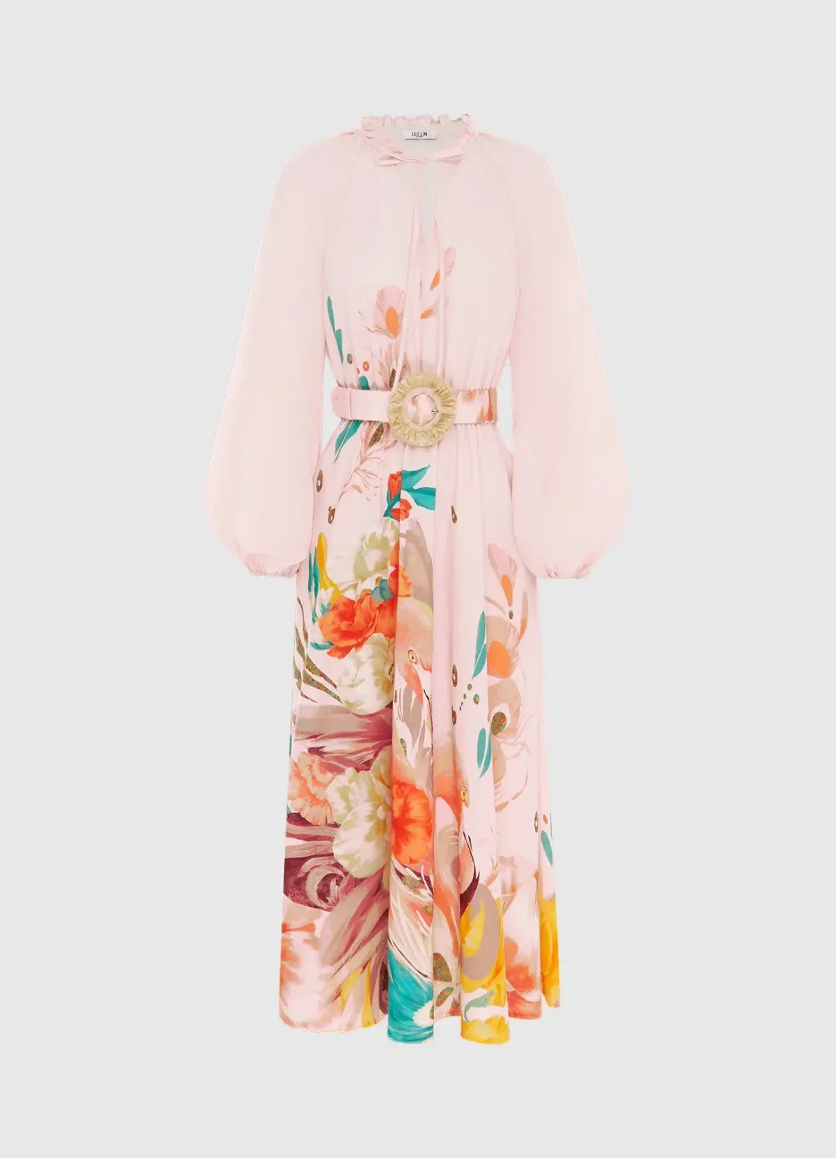 Leo Lin Pippa Midi Dress in Euphoria Print Size 10 photo 6