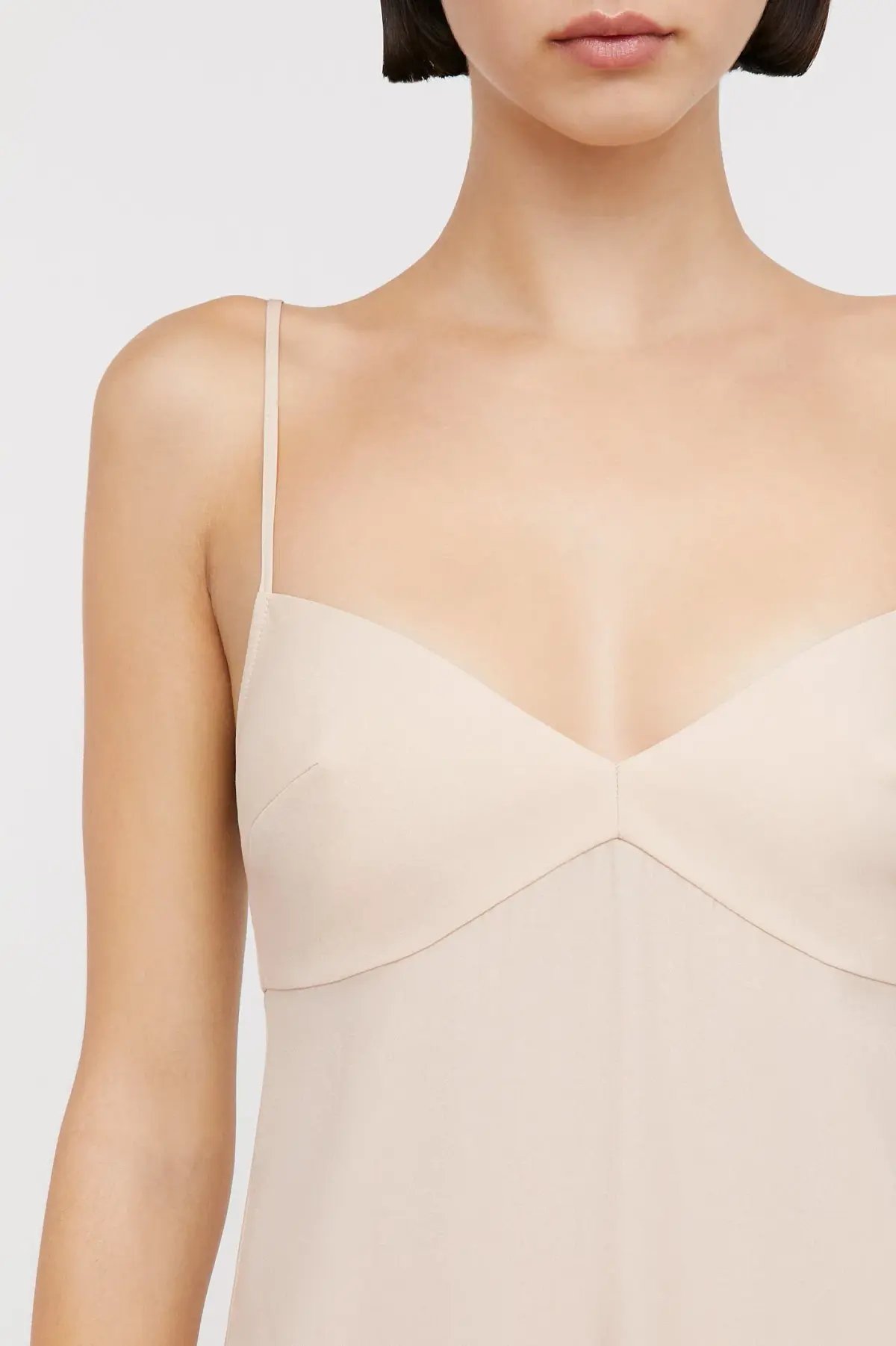Scanlan Theodore Silk Slip Dress Nude Size 10 photo 2