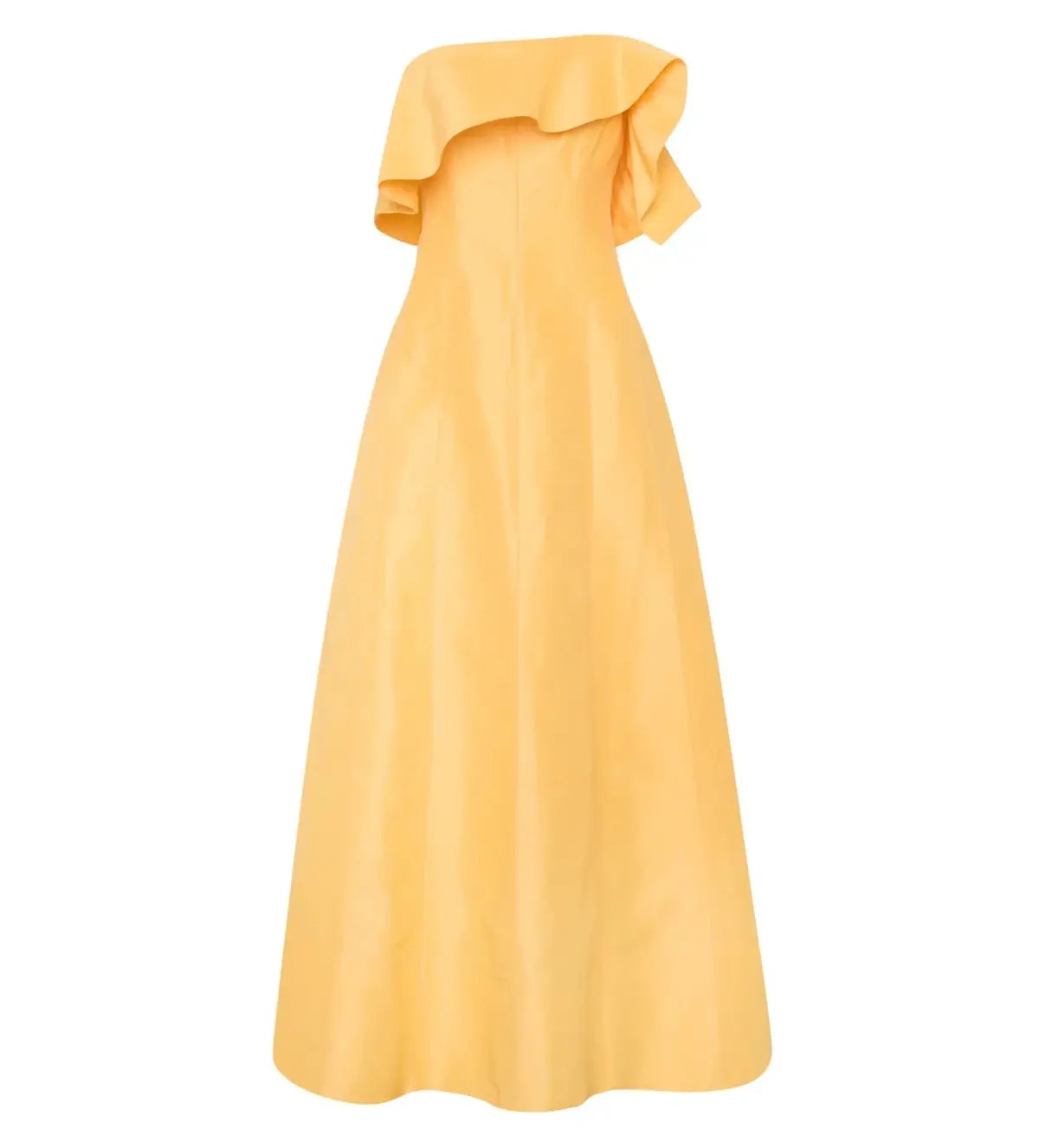 Aje Shallows Strapless Gown Marigold Yellow Size AU 10 photo 5