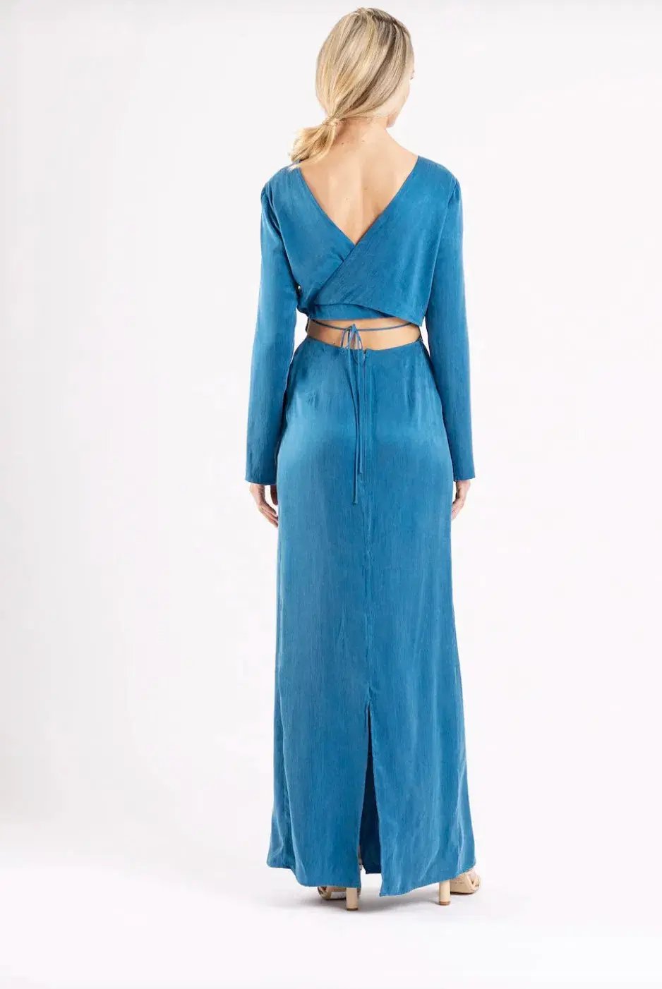 One Fell Swoop Ritual Maxi Dress Egyptian Blue Size 10 photo 3