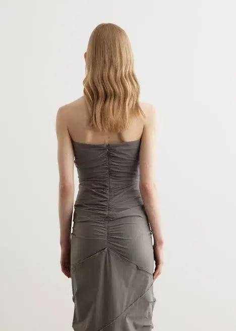 Paris Georgia Minimal Ruffle Top & Skirt Set Grey Size 10 photo 6