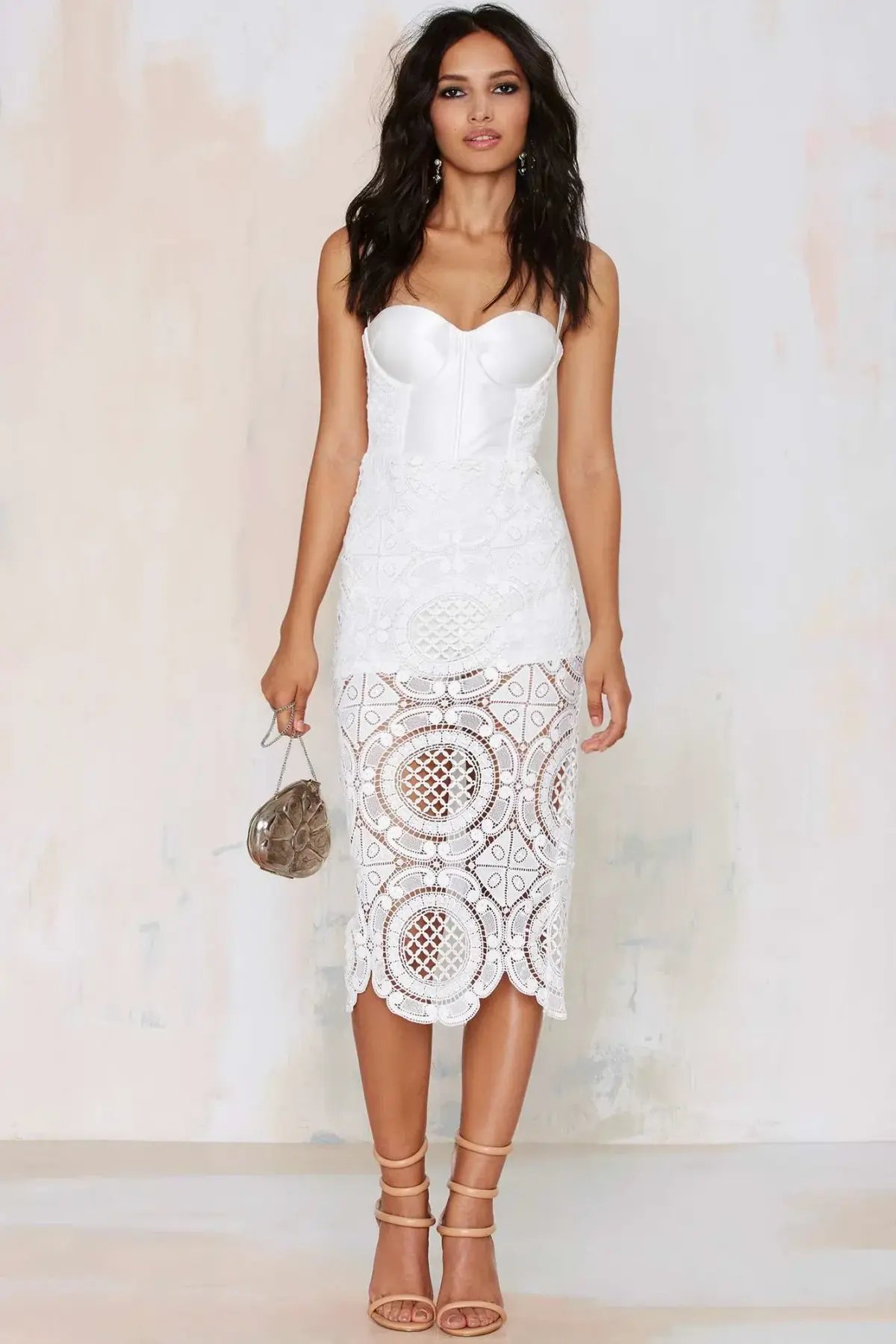 MISHA Flora Dress White Size 6/XS photo 3