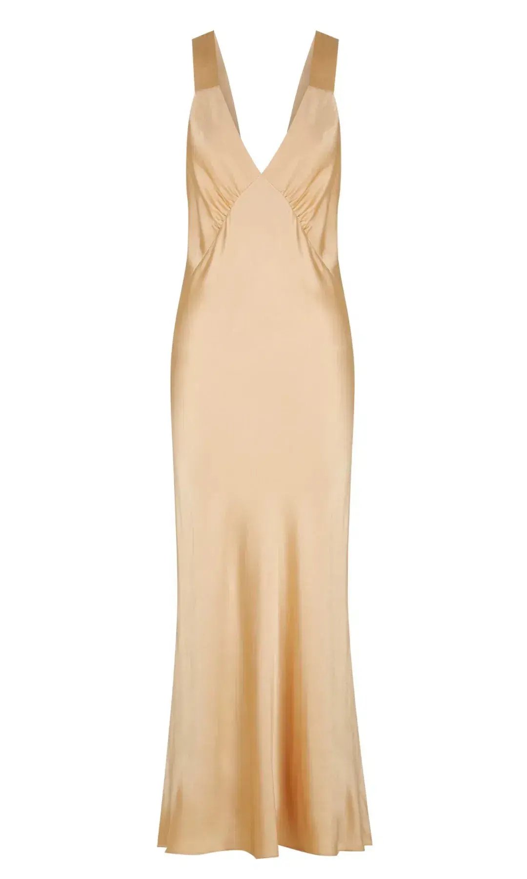 Shona Joy Felicity Plunge Dress Gold Size AU 8 photo 3