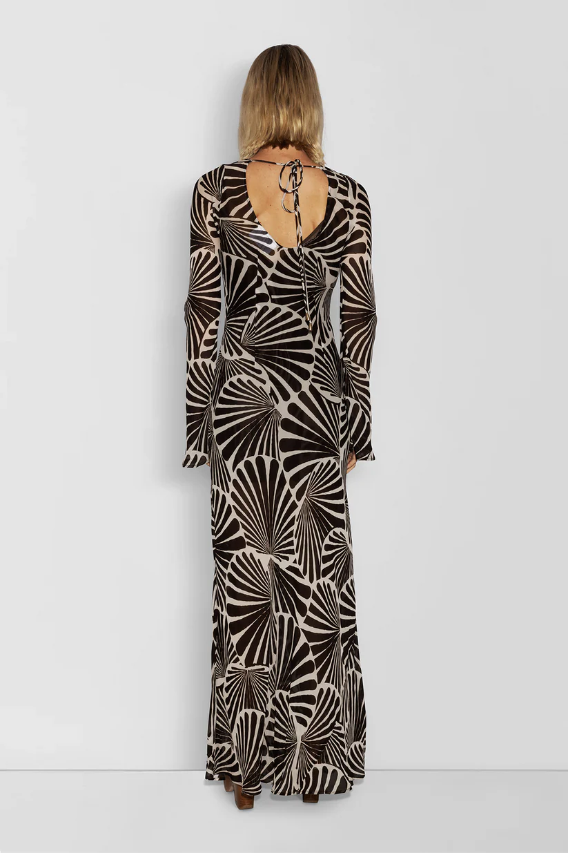 The Wolf Gang Lottie Maxi Dress - Cocoa Shell photo 3