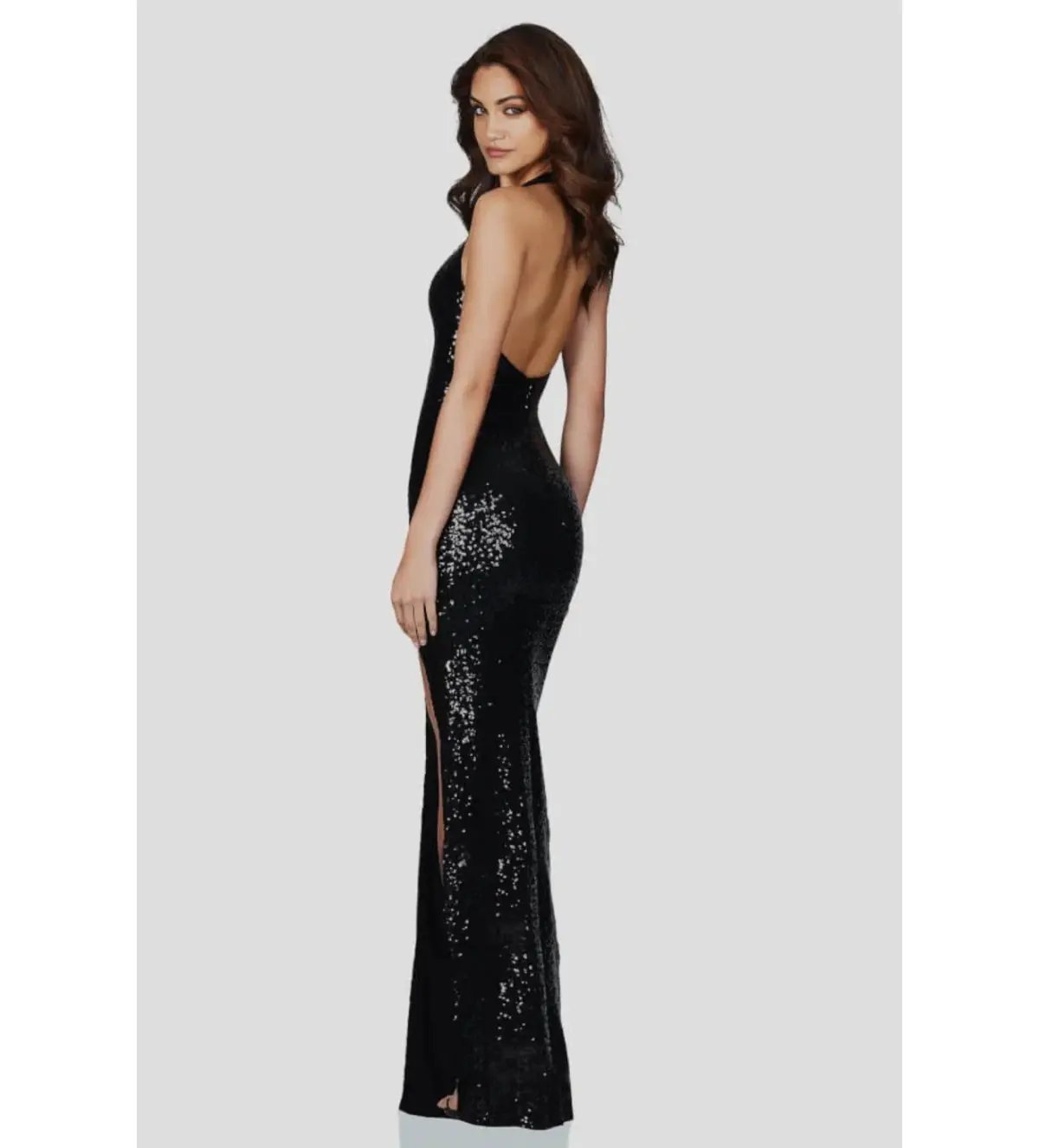 Love Nookie Smoulder Maxi Gown Black Size M/AU 10 photo 3