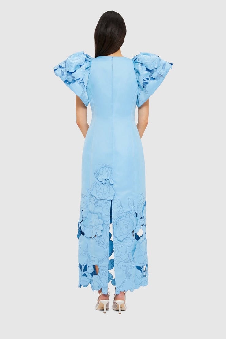 Leo Lin Lucinda Appliqué Maxi Dress - Cornflower Blue photo 2