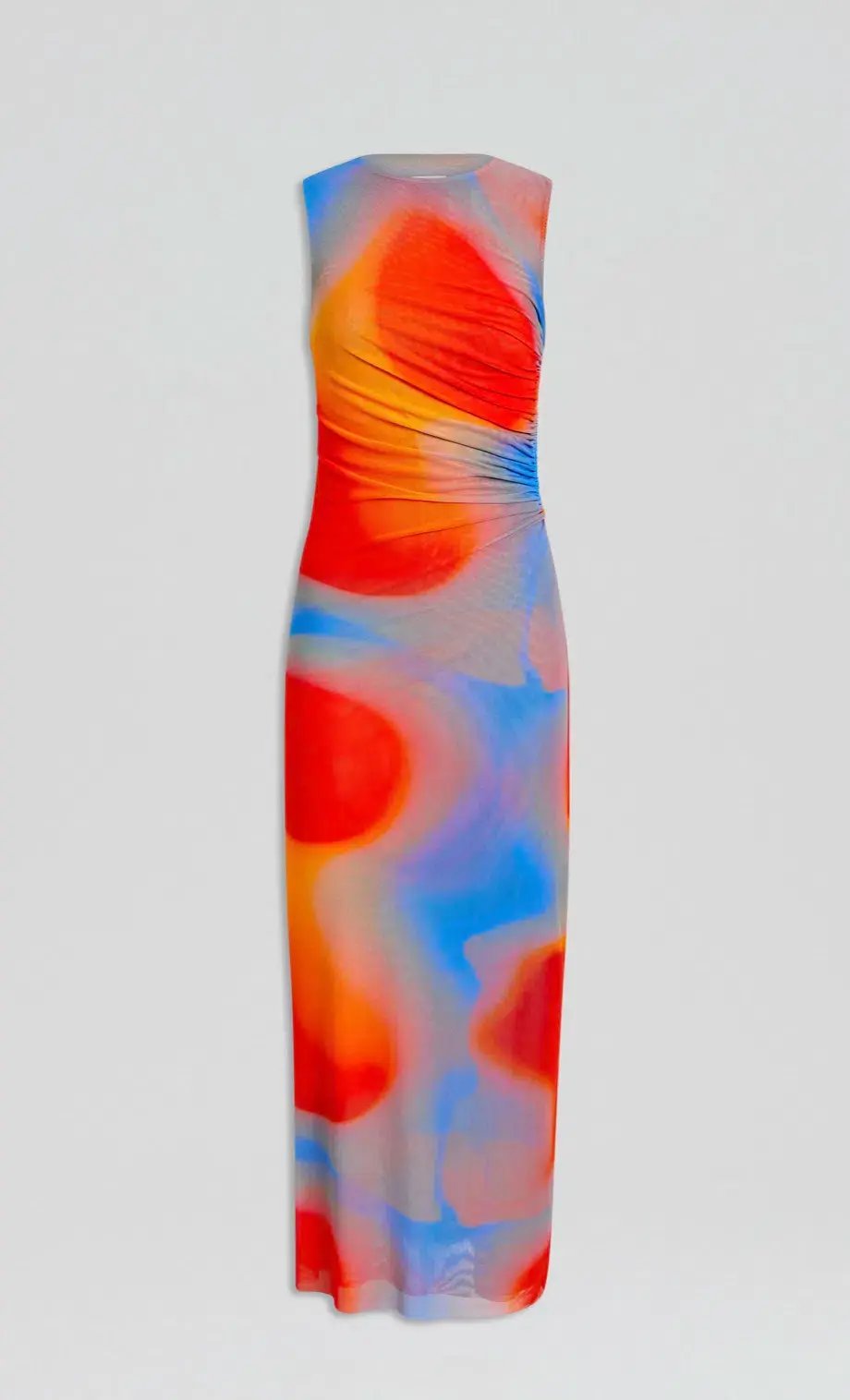 Scanlan Theodore Italian Watercolour Print Dress Blue/Red Size 10 photo 5