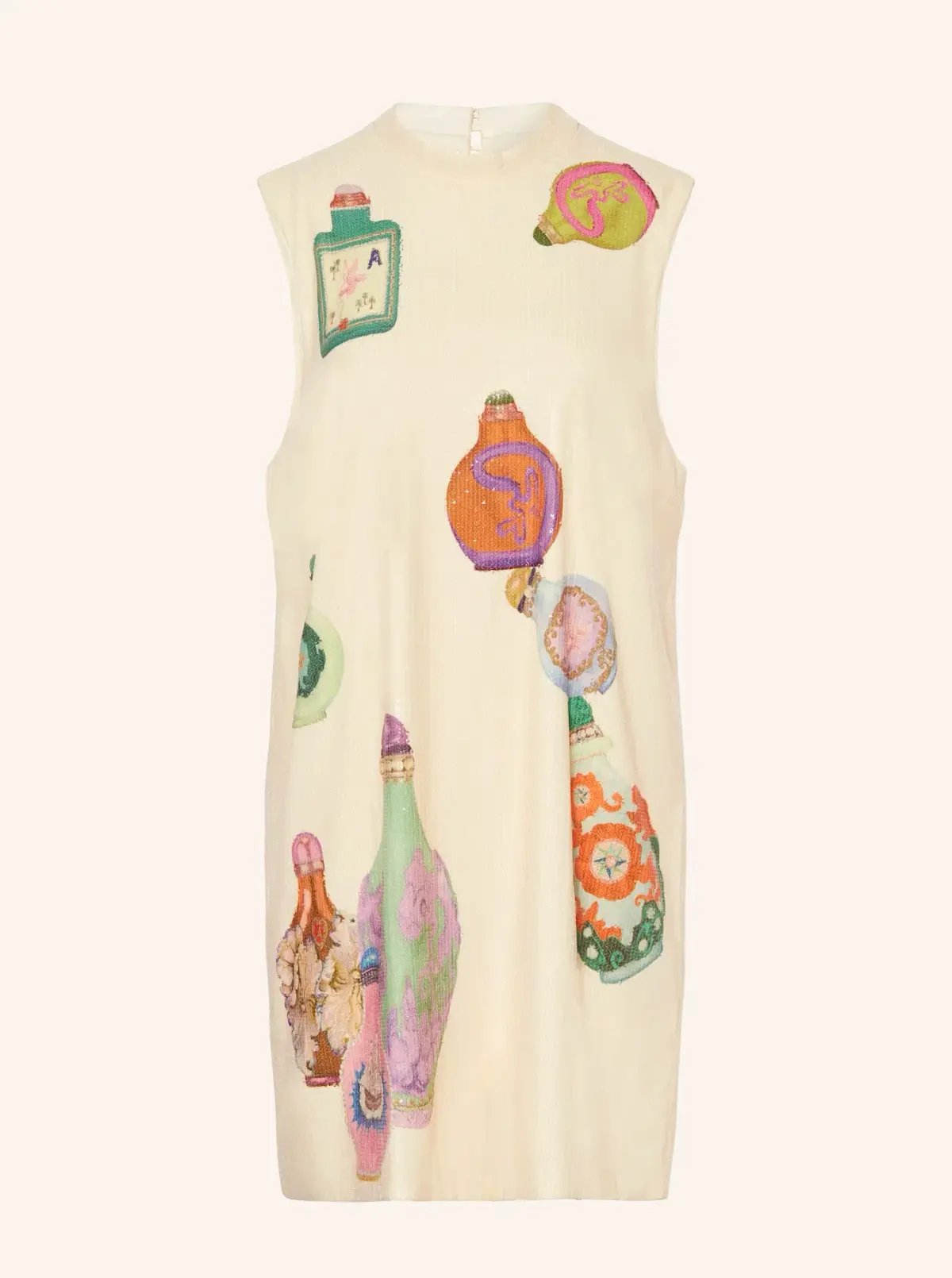Alemais Chesca Mini Dress Cream Multi Size 8 photo 5