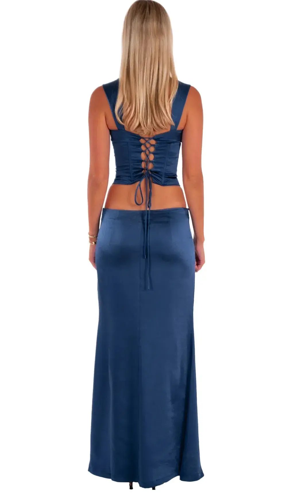 I Am Delilah Valerie Corset and Maxi Skirt Set in Midnight Blue Size M / AU 10 photo 3