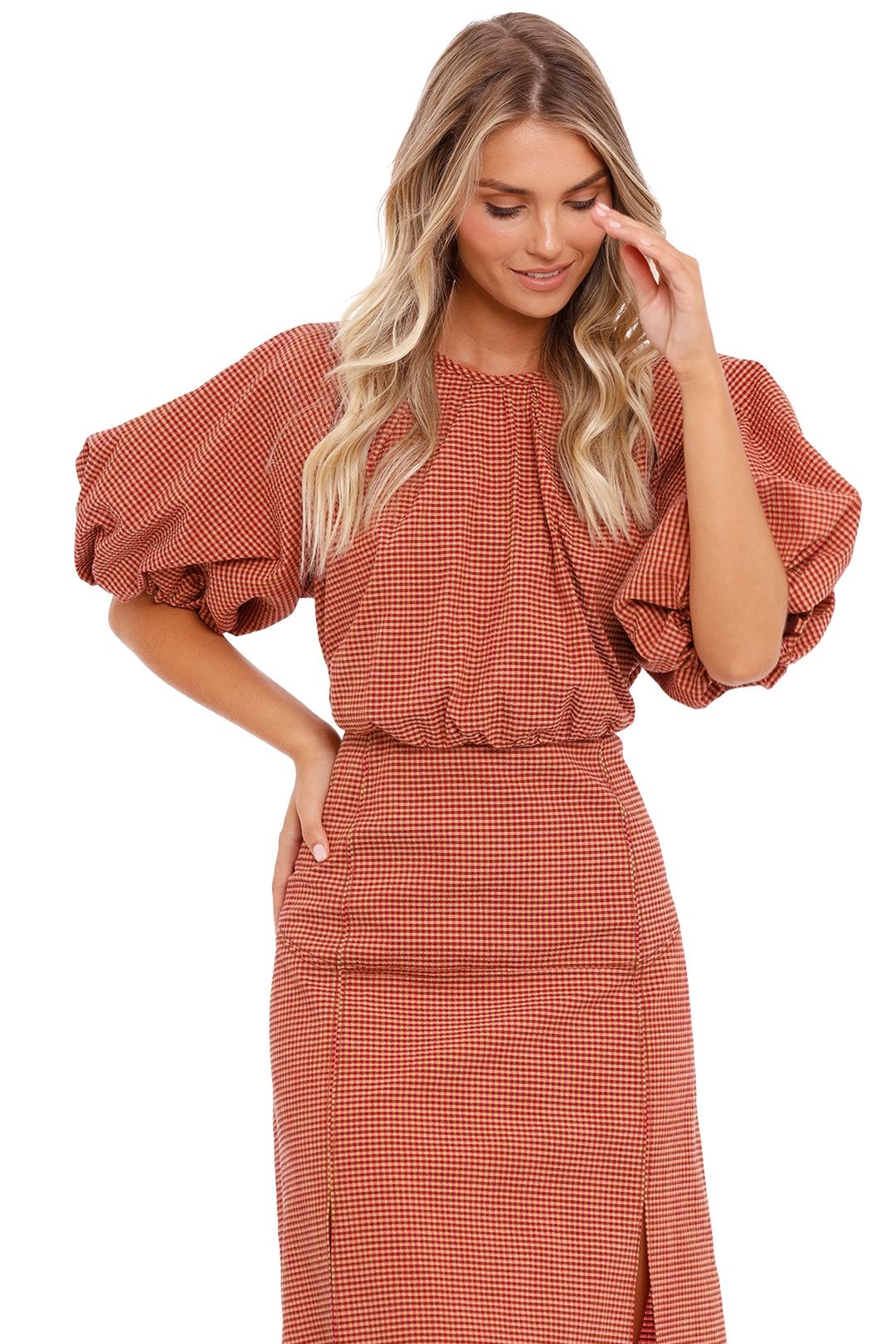 Vega Dress - Pink Check photo 5