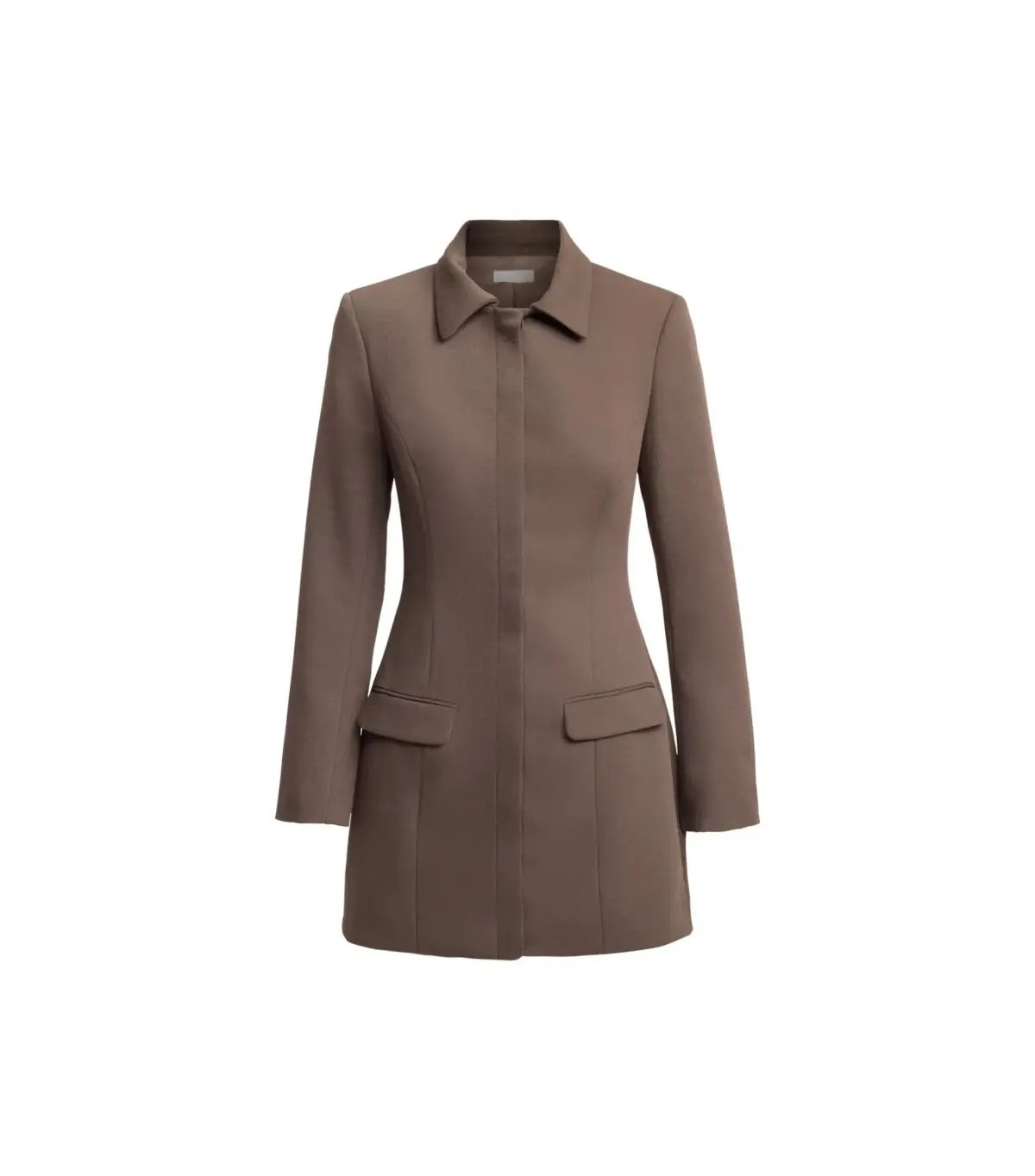Kookai Oyster Suit Mini Dress Brown Size AU 8 photo 5