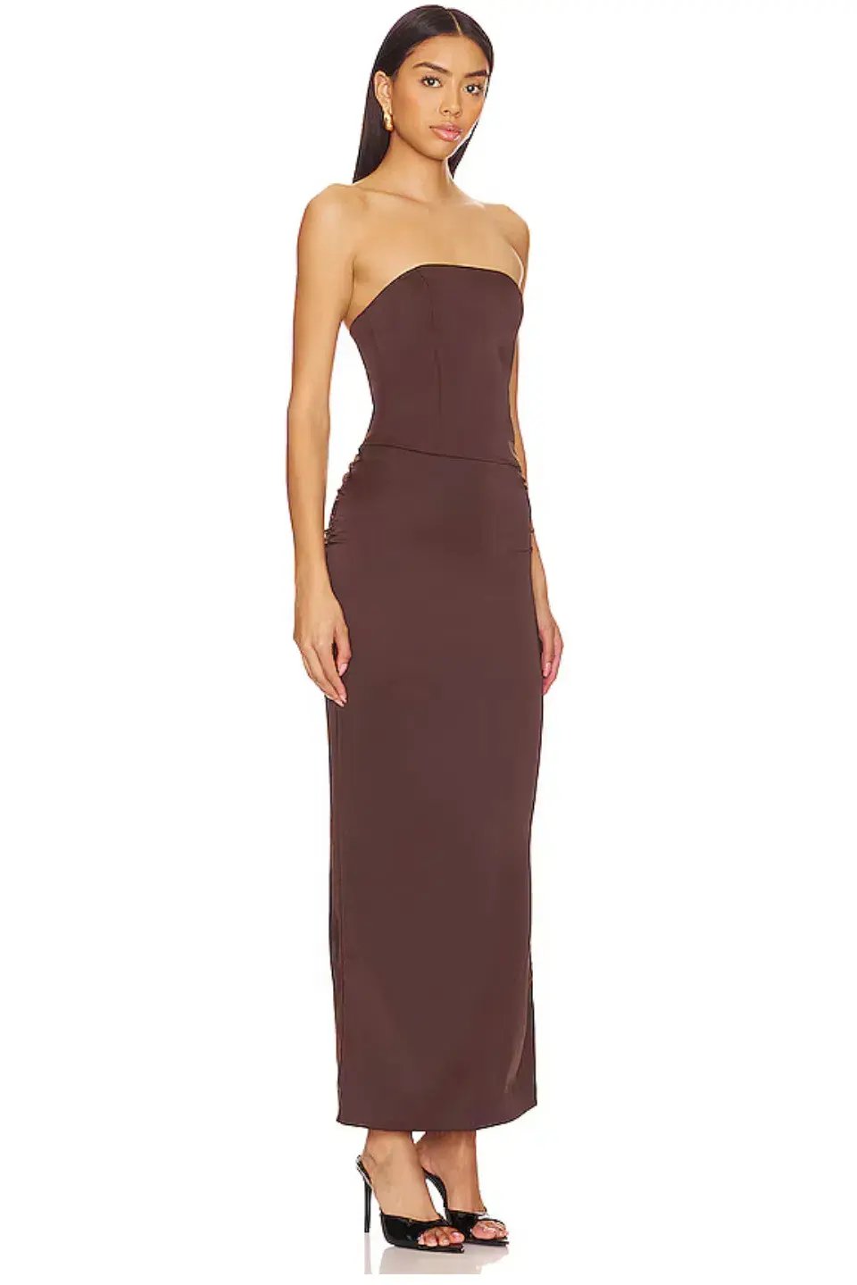 Bec & Bridge Jones Strapless Maxi Dress Cocoa Size 6 photo 3