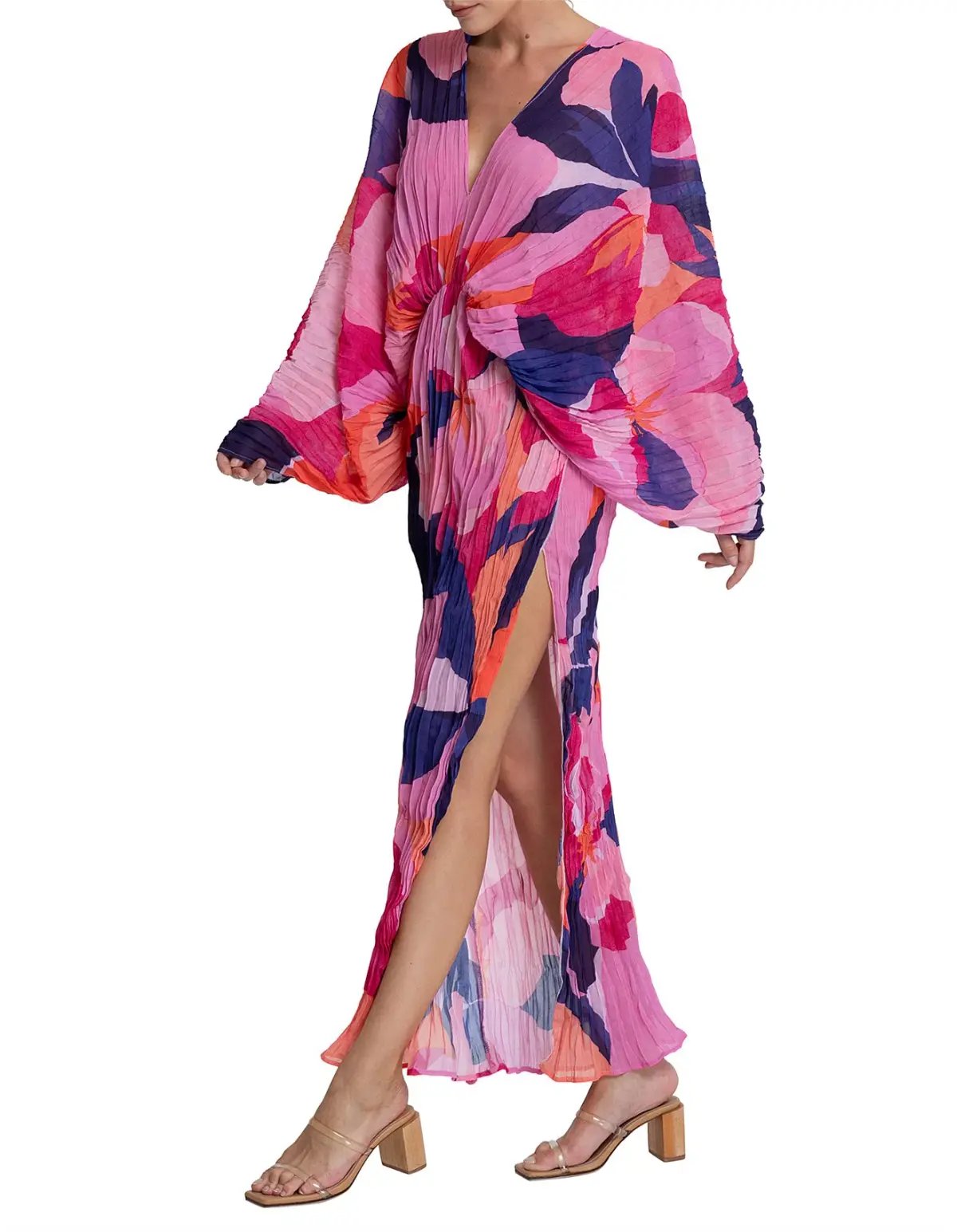 L'Idee De Luxe Long Sleeve Gown Capri Pink Size 6 / XS photo 5