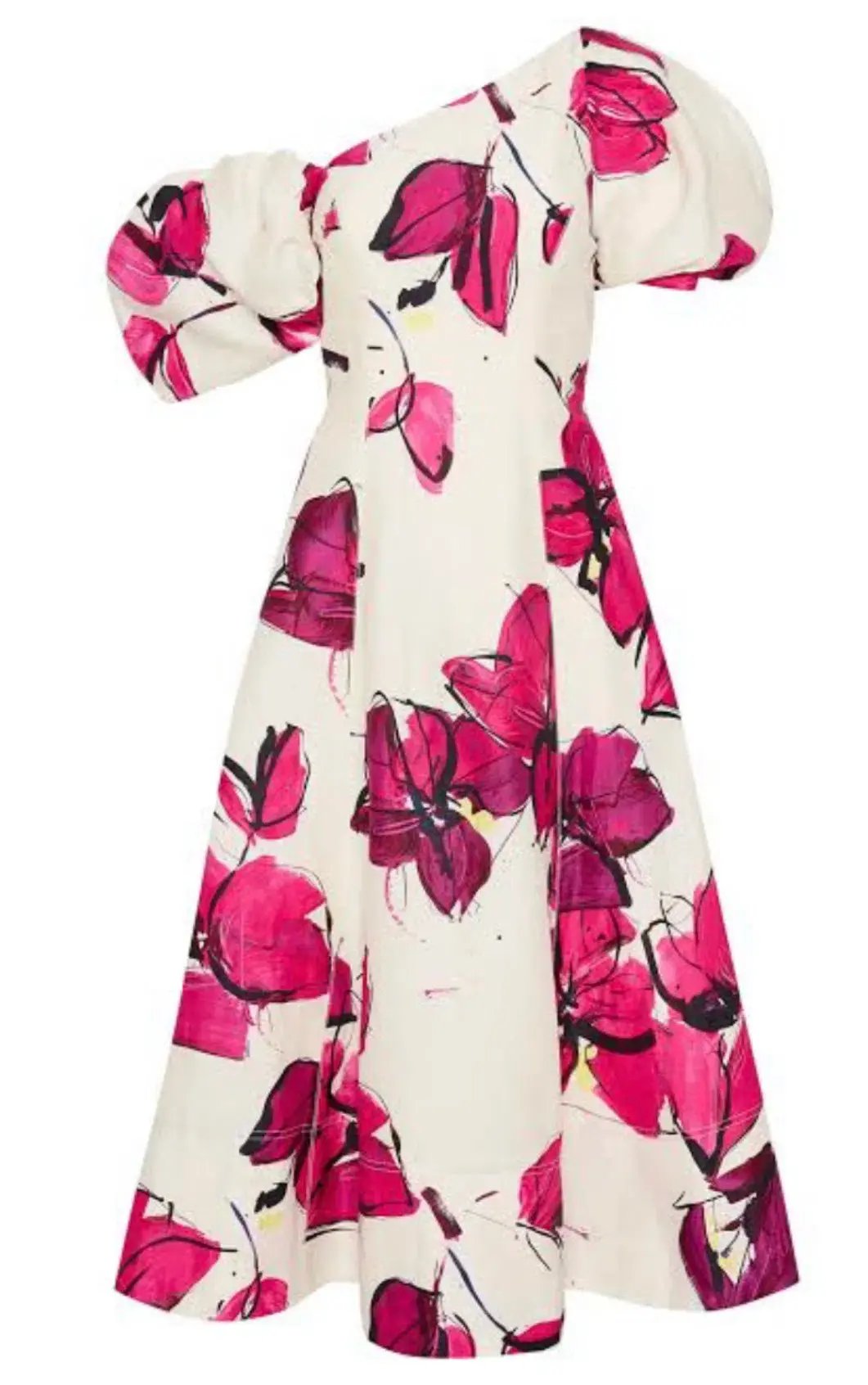 Aje Arista Tulip Midi Dress Floral Size 8 photo 4