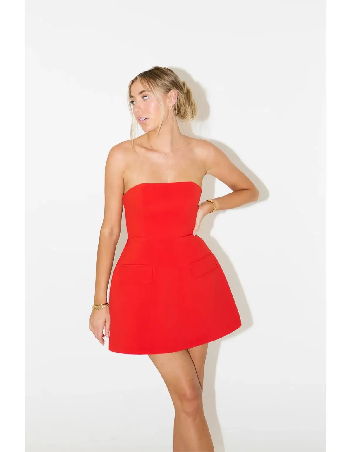 Odd Muse The Ultimate Muse Strapless Mini Dress Red Size 10 photo 2