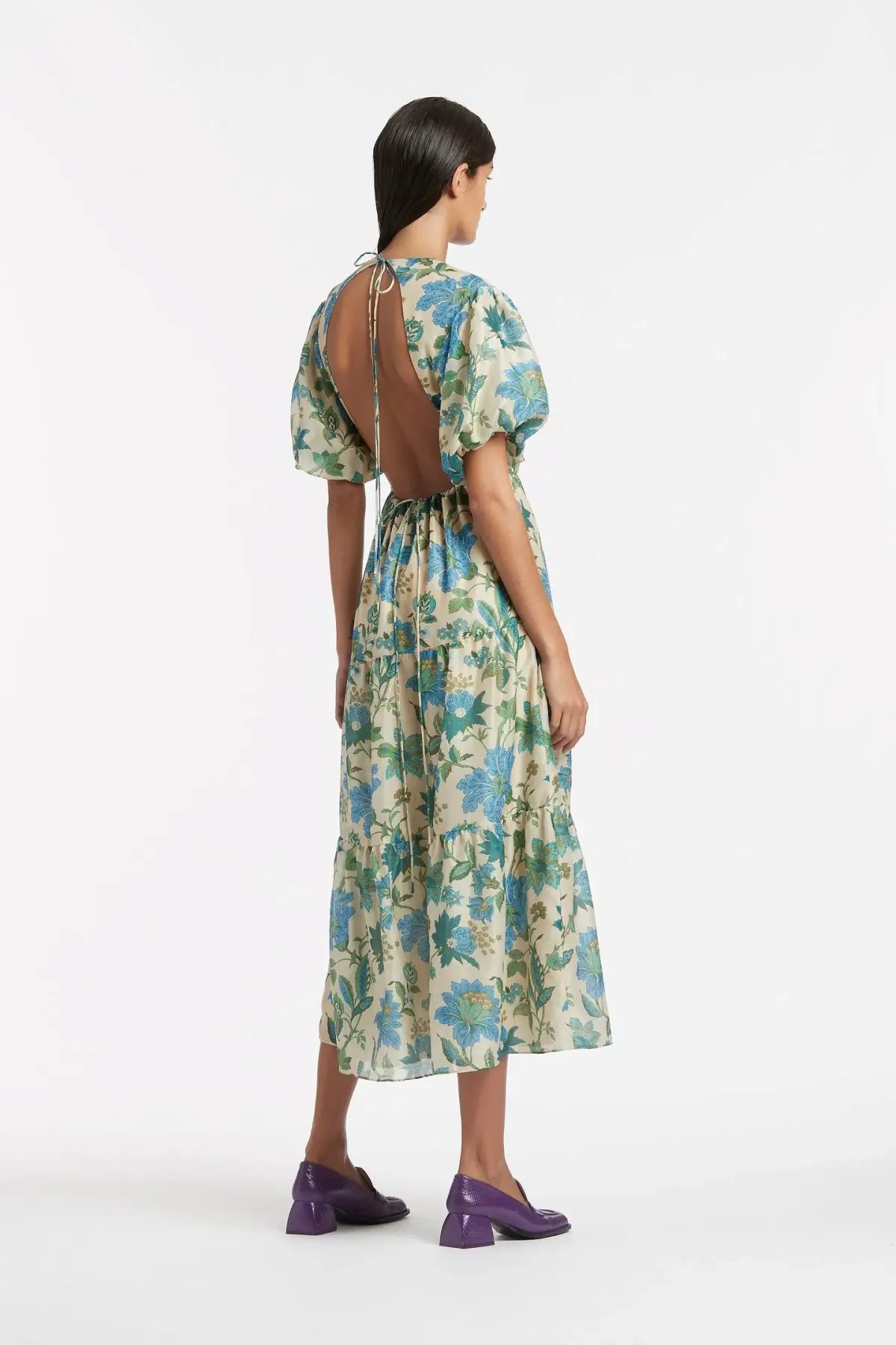 Sir The Label Celia Open Back Dress Marguerite Print Size 3 / AU 12 photo 2