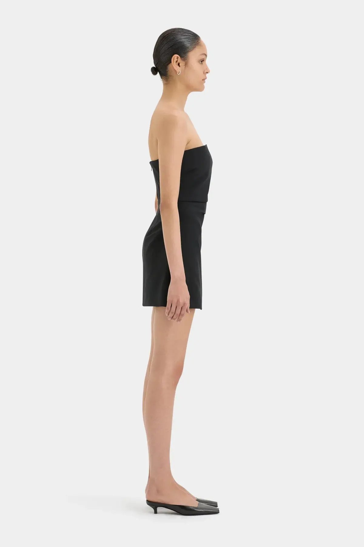 Sir The Label Leonardo Pleated Mini Black Dress Size 12 photo 4