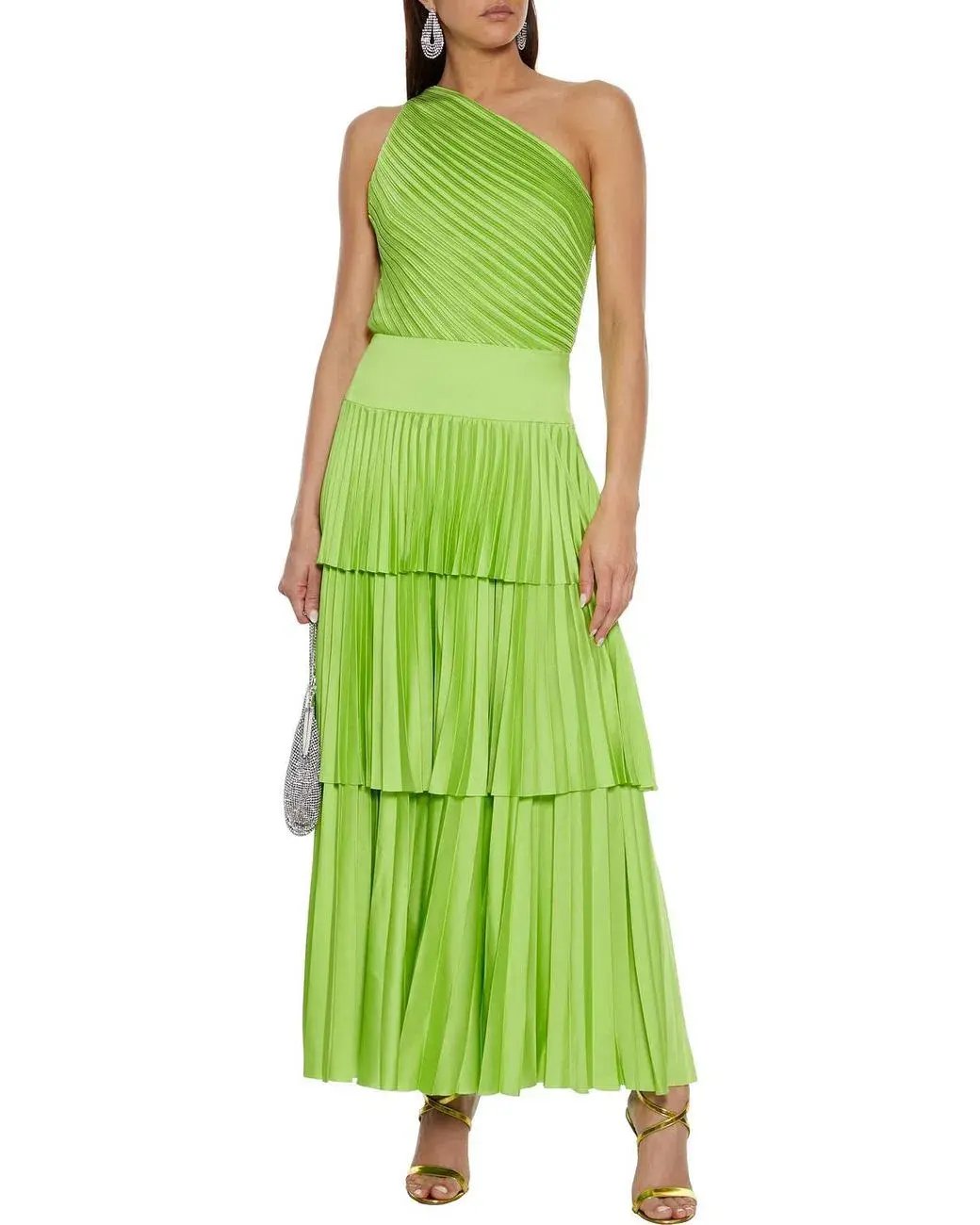 Solace London Larissa Dress Green Size 14 photo 3