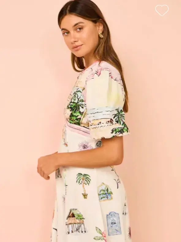 Alemais Sunset Midi Dress Multi Print  Size 12 photo 8