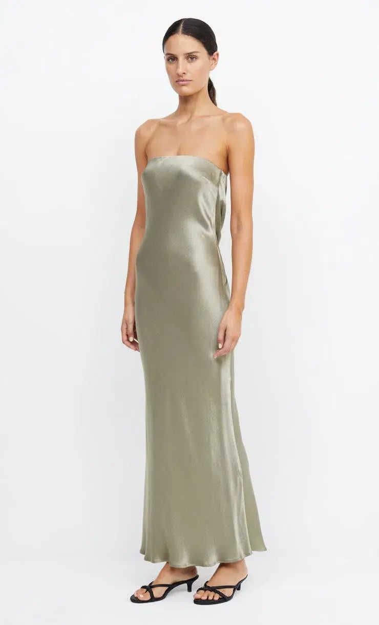 Bec & Bridge Moon Dance Strapless Maxi Sage Size 8 photo 2