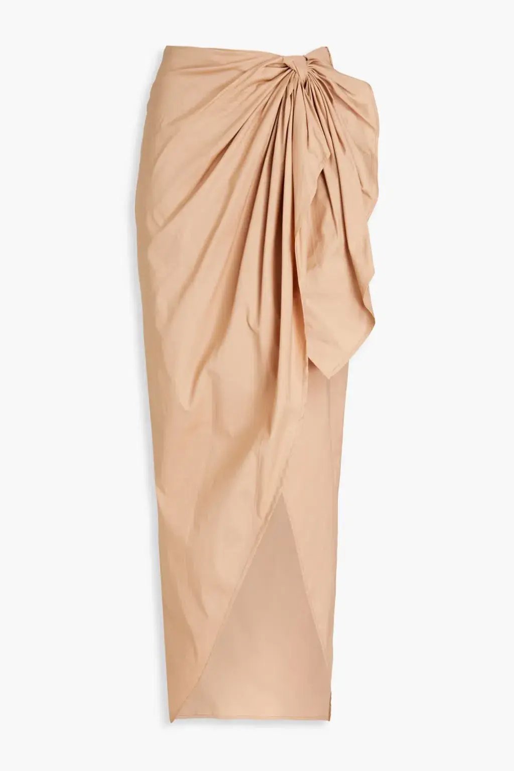 Andrea Iyamah Halima Wrap Poplin Maxi Skirt Beige Size XS / AU 6 photo 3