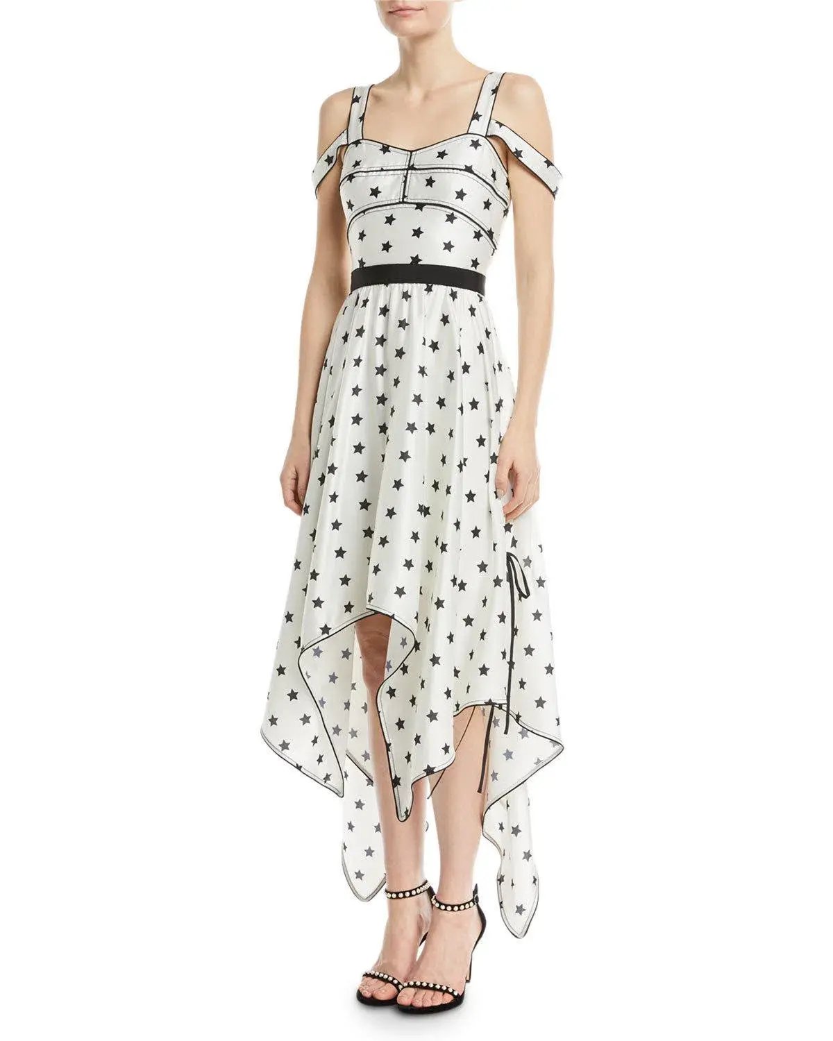 Self portrait star dress l size 10 photo 3