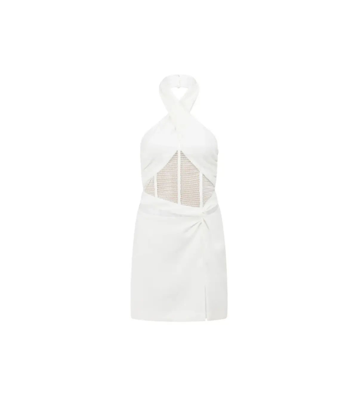 Sabo Skirt Amaris Halter Dress White Size L / AU 12 photo 5