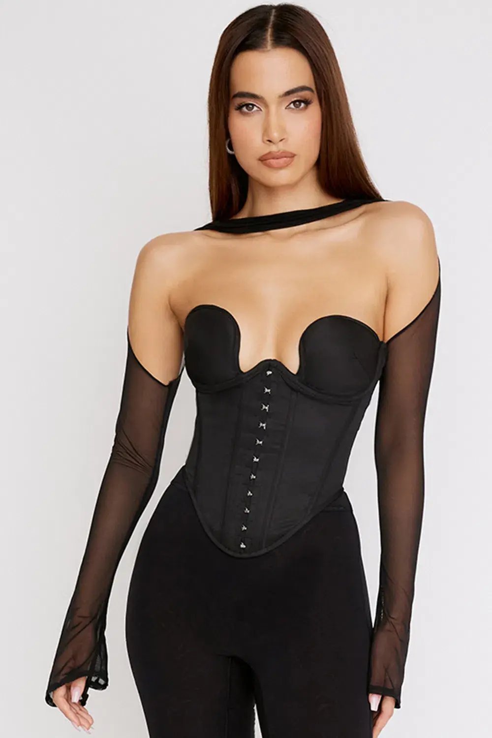 House of CB Mina Structured Corset Black Size S / Au 8 photo 3
