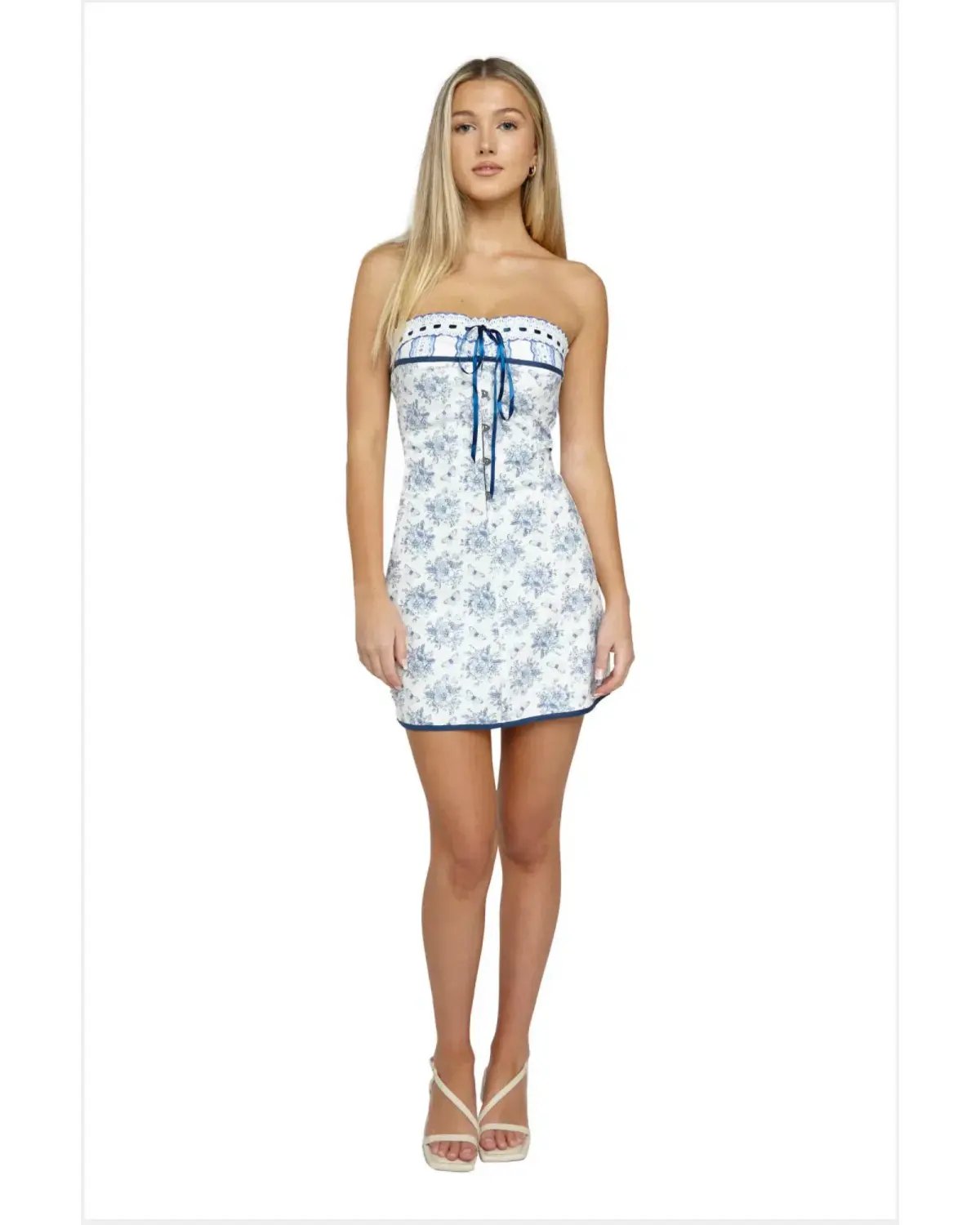 With Jean Sabrin Dress Toile Papillon White Size XS / AU 6 photo 3