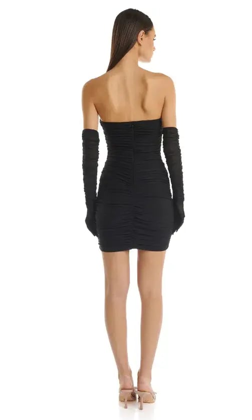 Eliya The Label Jordyn Mini Dress and Mason Gloves Black Size XS / AU 6 photo 3